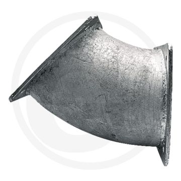 6" bocht 45°, verstevigd - wanddikte 4,5mm