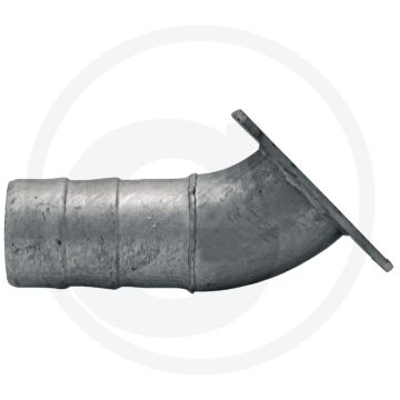 Bocht 45° - flens: 4" - slangtule-Ø: 100mm