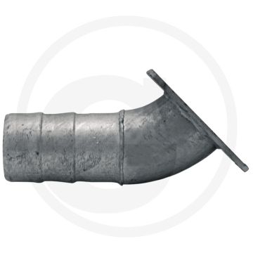 Bocht 45° - flens: 5" - slangtule-Ø: 125mm