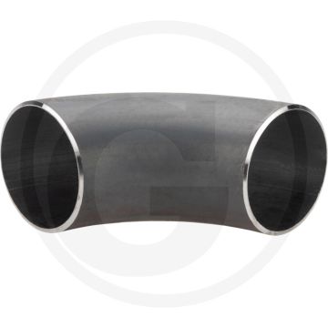 Lasbocht 90°, 4" - staal, zwart, Ø 101,1mm, 3,6mm