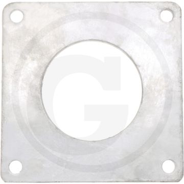Stalen flenzen verzinkt - uitvoering: 4", binnen-Ø 90mm, gatafstand 150 x 150mm