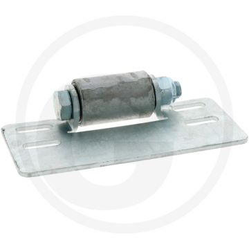 Bauer glijplaat met rol - passend voor: rainstar t31, t32, t41, t42, t51, t52, t61, t62, prorain