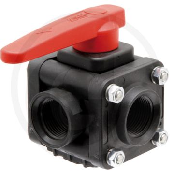 Arag arag 3-weg kogelkraan - type: 3-wege, aansluitwijze: ig 1 1/4", max. werkdruk: 16 bar