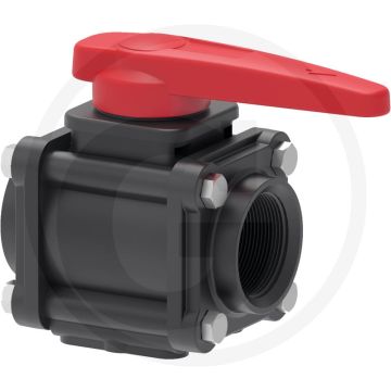 Arag arag kogelkraan 2-wege pp 2 1/2" ig 8 bar