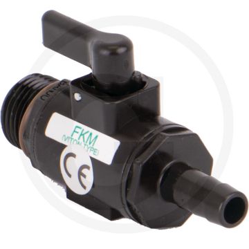Banjo aftapkraan 3/8" x ag 1/2" - 2-wege ventiel - max. werkdruk 20 bar