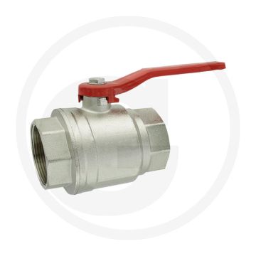 Kogelkraan 2-weg messing 1/4" bsp-draad 15 bar