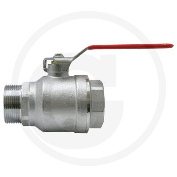 Kogelkraan 3/4" messing vernikkeld 2-weg 25 bar