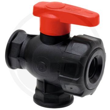 Arag arag kogelkraan 3-weg pp 1/2" ig 16 bar