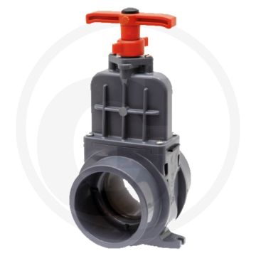 Vdl afsluiter met lijmsok - d1: 200mm, d2: 192mm, z2: 450mm, druk max. 0,5 bar