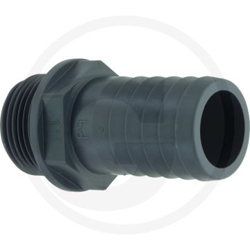 Slangtule-Ø 30mm, buitendraad 1", pp, max. werkdruk 10 bar