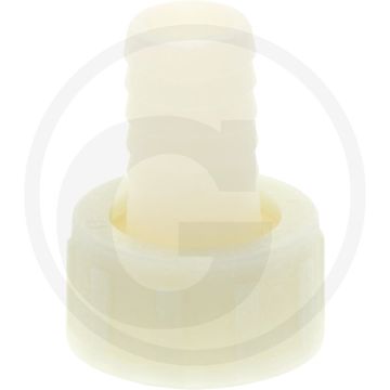 Slangtule 2 / 3 - Ø 25mm, binnendraad 1 1/4", max. werkdruk 16 bar, wit