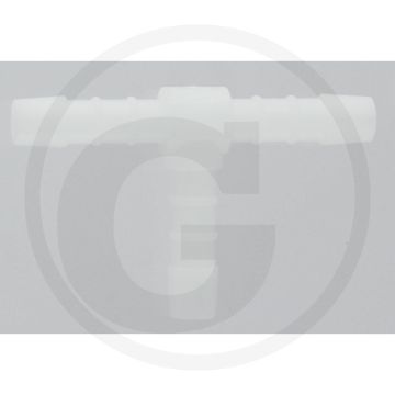 T-stuk 90°, recht pvc 16 bar 5mm slangtule-Ø