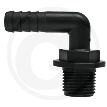 Arag arag gebogen slangaansluiting 13mm pvc 3/8" buitendraad