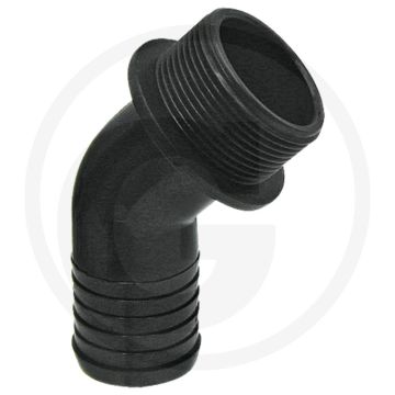 Arag arag bochtstuk 45° pvc 40mm slangtule-Ø 1 1/2" bsp