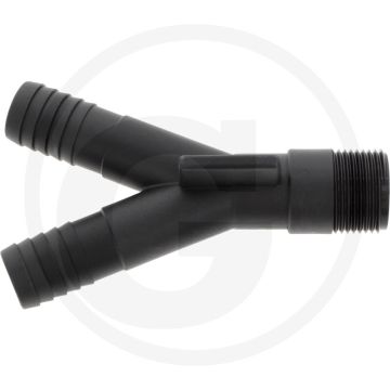 Arag arag y-stuk 25mm pp met 1" buitendraad