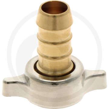 Braglia slangaansluiting recht - slangtule-Ø 13mm