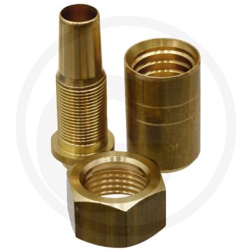 Braglia slangaansluiting recht, tot 40 bar, slangtule-Ø 10x17mm