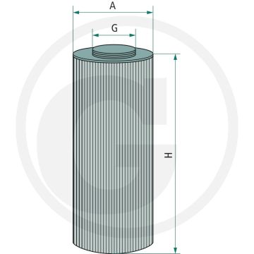 Filtre à huile hydraulique Fleetguard