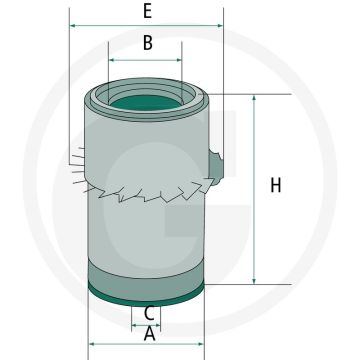 MANN FILTER Luchtfilter