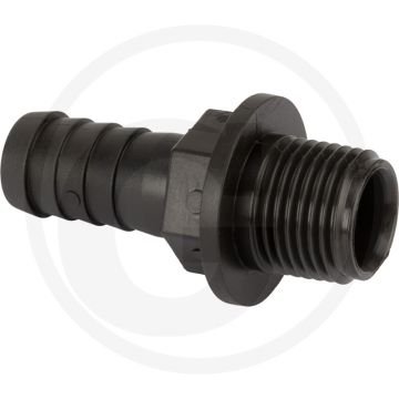 Arag arag slangaansluiting recht - slangtule-Ø 16mm, buitendraad 1/2", l 60mm, d 16mm, h 18mm, m 1/2"