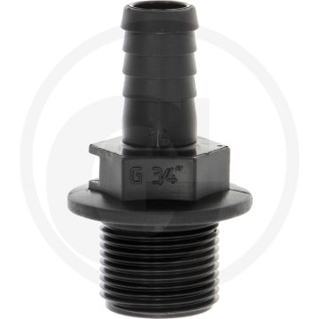 Arag arag gerader schlauchanschluss 3/4" Ø16 mm pvc slangtule-Ø 16mm