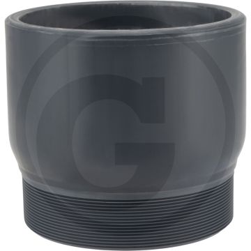 Pvc Übergangsnippel 160 mm x6" - max. werkdruk 16 bar