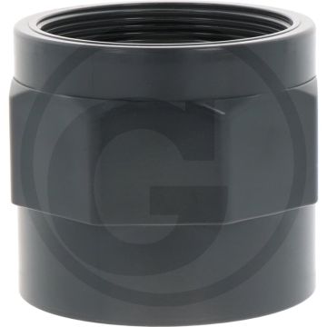Lijmsok 75mm pvc-u 2 1/2" - beregeningstechniek > beregeningstechniek > fittingen (kunststof) > sokken > sokken met lijmstuk x binnendraad