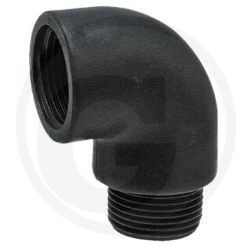 Bocht 90° pp 3/4" binnendraad 3/4" buitendraad