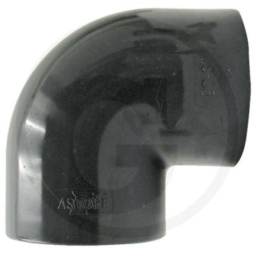 Haaks 90° 90° pvc-u bocht dn 65 75mm 16 bar