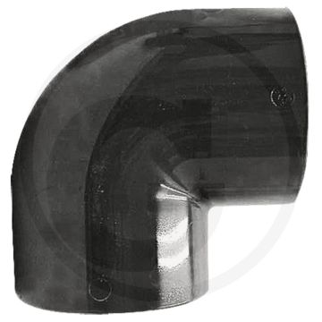 Haaks 90° 90° pvc-u bocht 1/2" - 10 bar