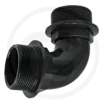 Arag arag bocht 90° 90° - buitendraad 2", hoek 90°, materiaal pp