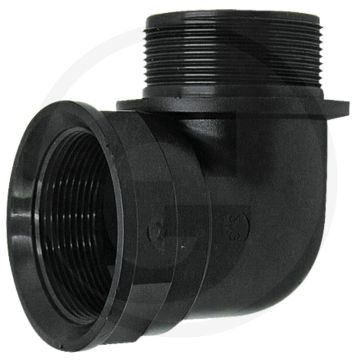Arag arag bocht 90° 90° - pp, 3/4" binnendraad, 3/4" buitendraad