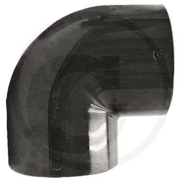 Angle 90° 90° pvc-u bend 1" 10 bar 45mm 20mm 90° 38mm