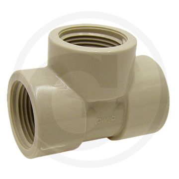 T-stuk 1" pp max. werkdruk 10 bar
