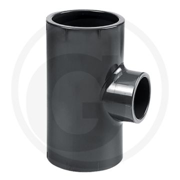 T-stuk met verloop pvc-u 50 → 40 → 50 mm