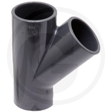 Y-stuk 45° pvc-u 20mm binnen-Ø 16 bar max. werkdruk