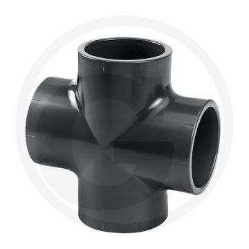 Kruisstuk pvc-u 63mm b38mm dn50 16bar werkdruk