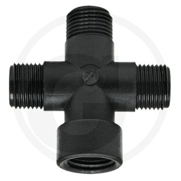 Arag arag connexion à 4 voies 1/2" pp 90°