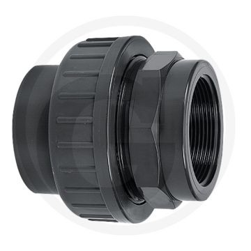 Schroefkoppeling met 1x binnendraad en 1x lijmsok - binnen-Ø 10mm, pvc-u