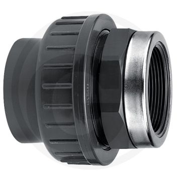 Schroefkoppeling met 1x binnendraad en 1x lijmsok - binnen-Ø 16mm