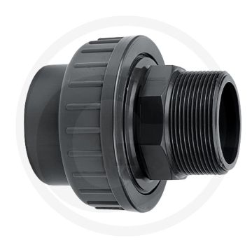 Accouplement à vis avec 1x filetage mâle et 1x douille à coller - Ø intérieur 110mm