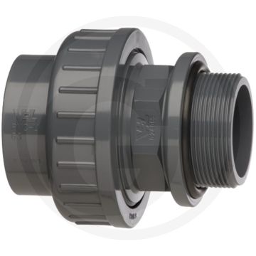 Schroefkoppeling 50mm pvc-u max. 10 bar werkdruk