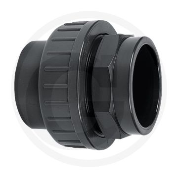 Schroefkoppeling met lijmsok 123mm pvc-u.