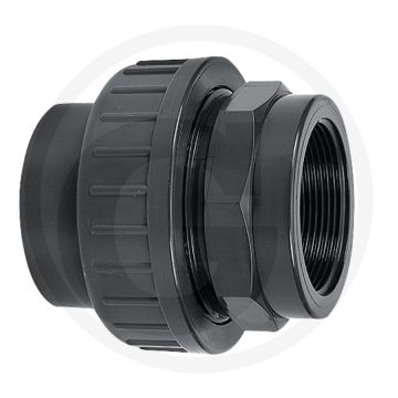 Schroefkoppeling met 1x binnendraad en 1x lijmsok - type a, pvc-u, 1" binnendraad