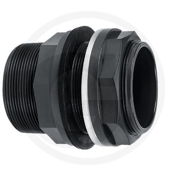 Tankaansluiting type b 16mm pvc-u met draad