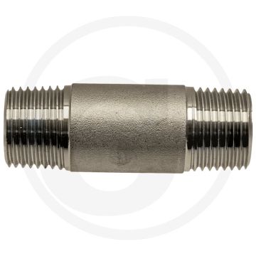 Draadstuk 1 1/4" x 60 mm rvs