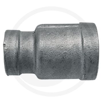 Verloopsok rvs 1 1/2" x 1"