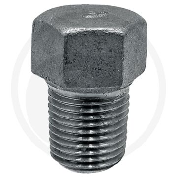 Stop rvs 1 1/2" buitendraad