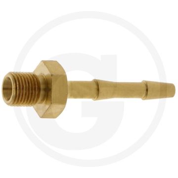 Slangtule 1/2" messing bsp 6mm Ø