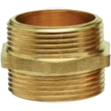 Dubbele nippel 2 1/2" bsp messing